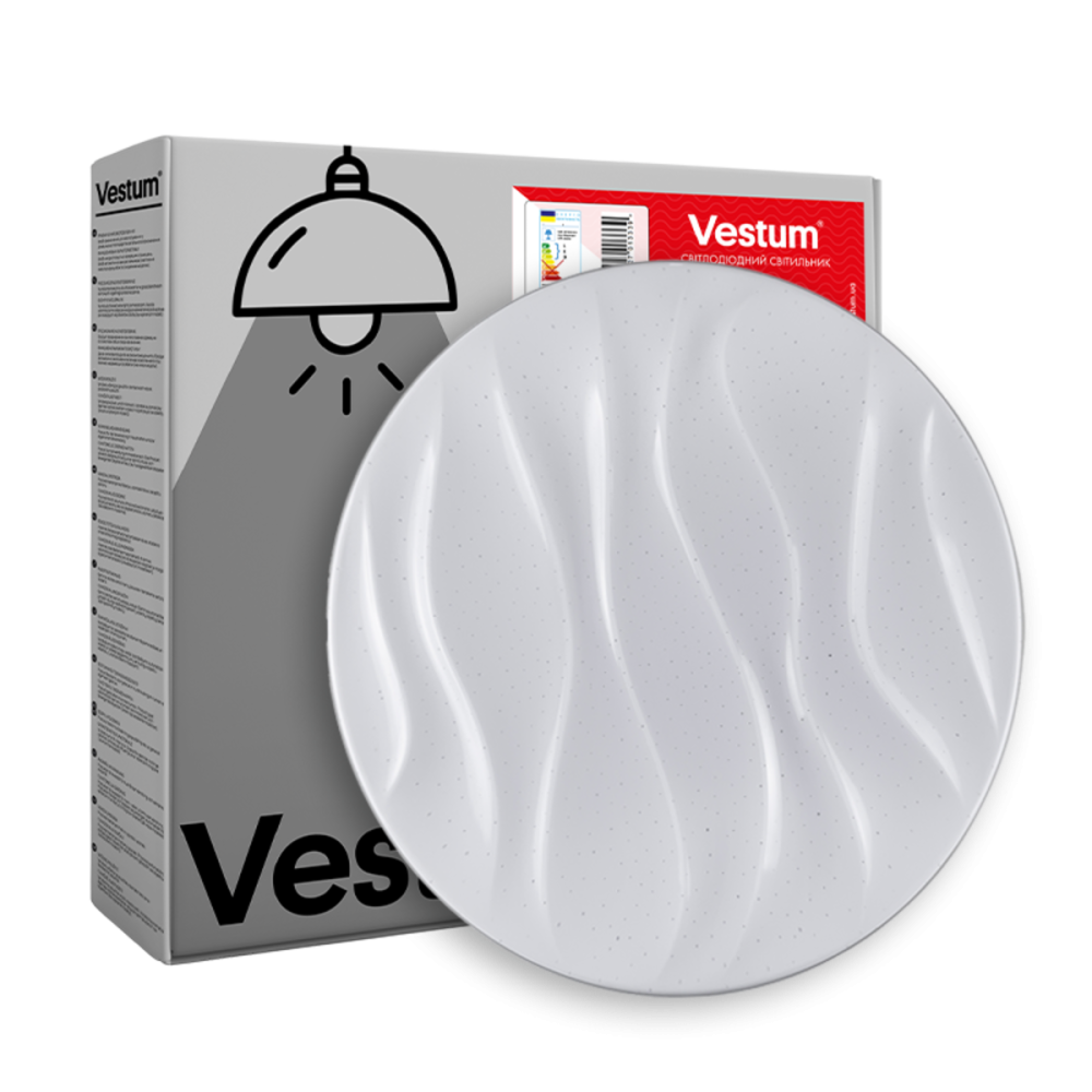 Стельовий LED світильник Vestum 36W 395*65мм 4000К 2900Lm VS-80041