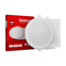 Світильник LED врізний круглий Vestum 18W 6000K 220V