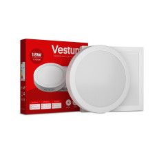 Світильник LED накладний квадратний Vestum 18W 6000K 220V