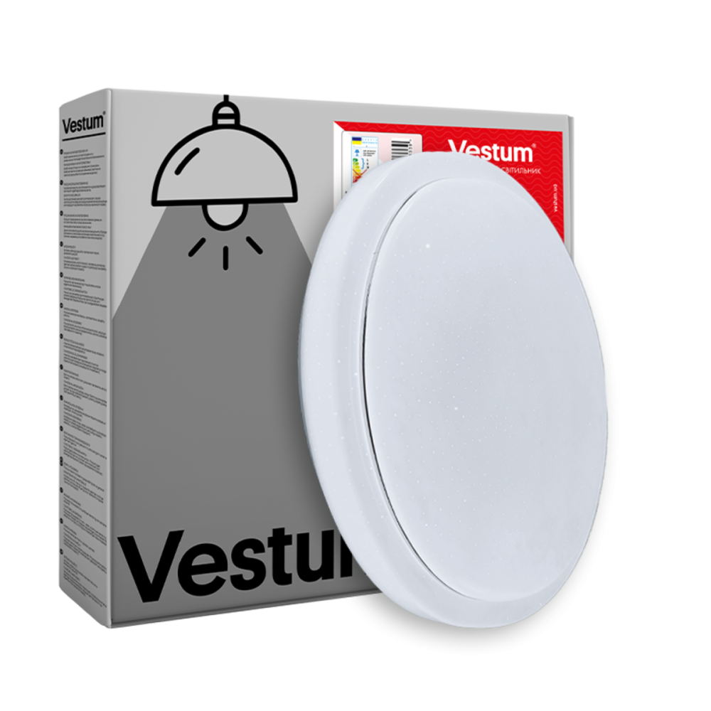 Світильник LED VESTUM RONDO зоряне небо 30W 375*60мм 4000К