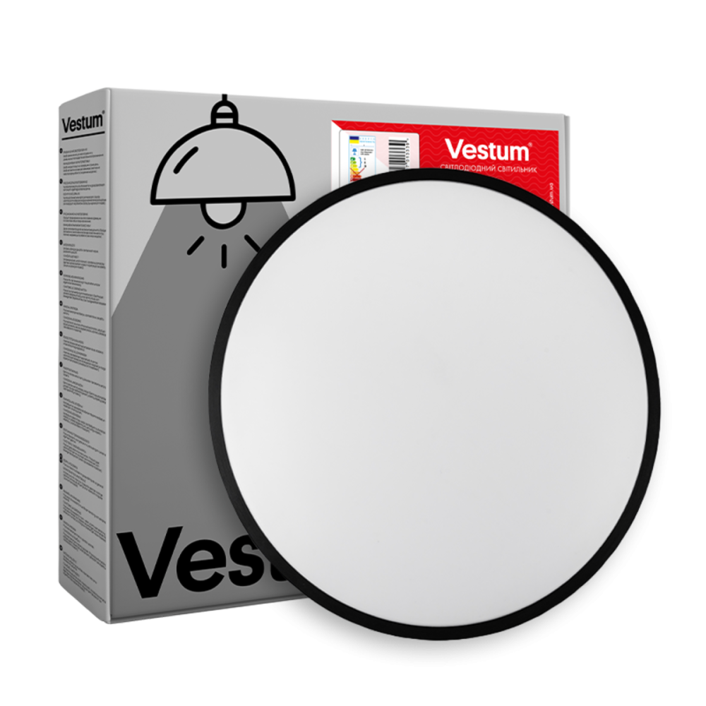 Світильник LED VESTUM RING матовий 30W 395*60мм 4000К чорний