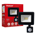 Светодиодный прожектор с датчиком движения Vestum 10W 800Лм 6500K 180-260V IP65 1-VS-3019