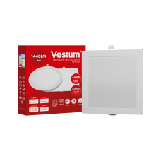 Квадратний світлодіодний врізний світильник Vestum 18W 6000K 220V 1-VS-5210