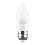 Лампа LED світлодіодна Vestum C37 6W 4100K 220V E27