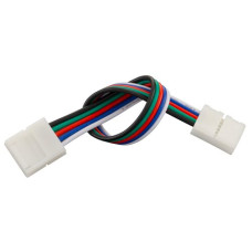 Конектор для світлодіодних стрічок OEM SC-22-SW-15-5 10mm RGBW 2joints wire (дріт-2 затискача)