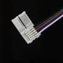 Конектор для світлодіодних стрічок OEM SC-22-SW-15-5 10mm RGBW 2joints wire (дріт-2 затискача)