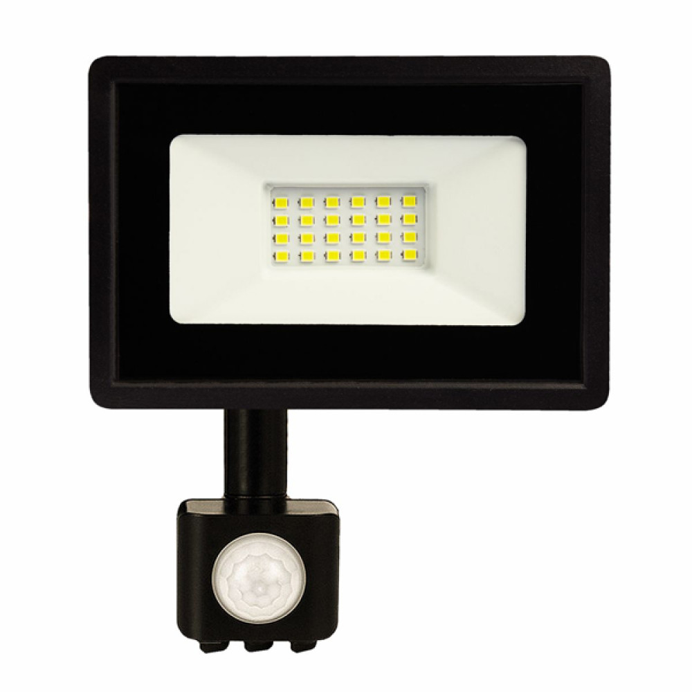 Світлодіодний прожектор BIOM 20W S6-SMD-20-Slim+Sensor 6200К 220V IP65 з датчиком руху