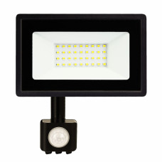 Світлодіодний прожектор BIOM 30W S6-SMD-30-Slim+Sensor 6200К 220V IP65 з датчиком руху