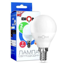 Світлодіодна лампа Biom BT-566 G45 7W E14 4500К матова