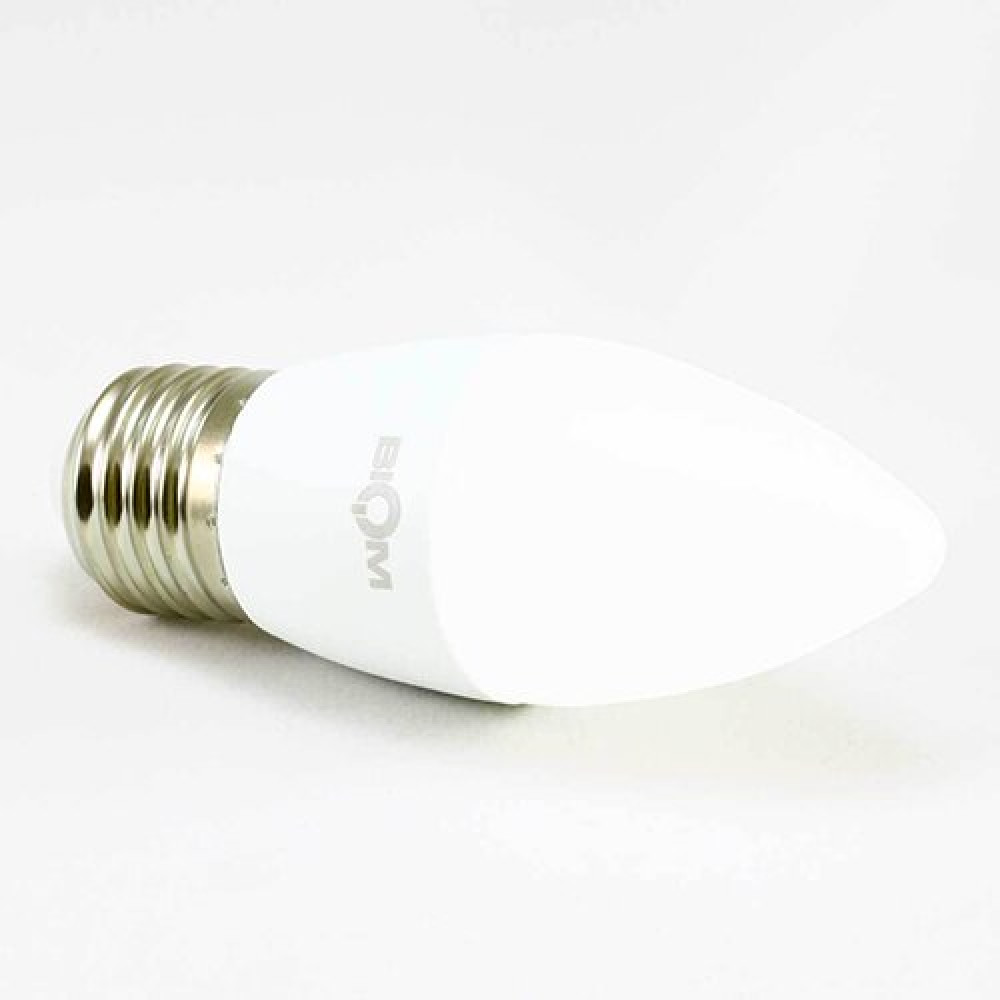 Светодиодная лампа Biom BT-567 C37 7W E27 3000К матовая