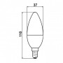 Світлодіодна лампа Biom BT-570 C37 7W E14 4500К матова