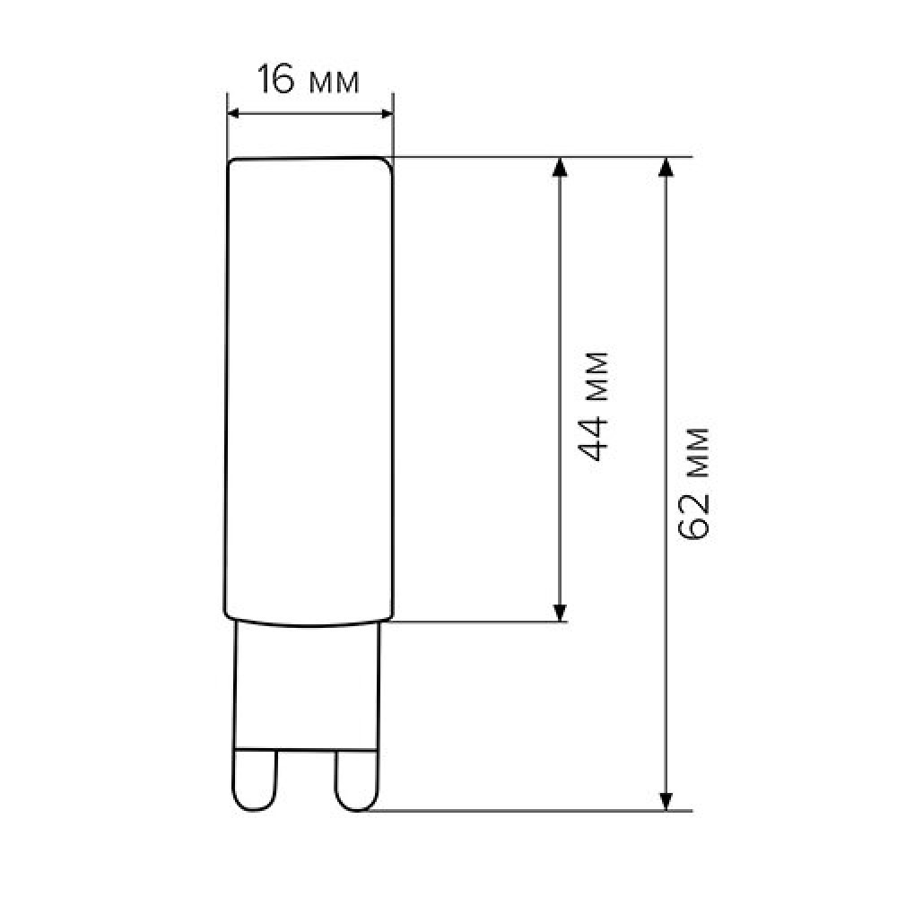 Світлодіодна лампа Biom G9 7 W 2835 3000K AC220