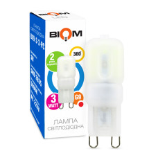 Світлодіодна лампа Biom G9 3W 2835 PC 3000K AC220
