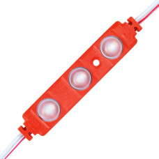 Світлодіодний модуль BRT XG191 5630-3 led W 1,5W RED, 12В, IP65 червоний з лінзою півсфера
