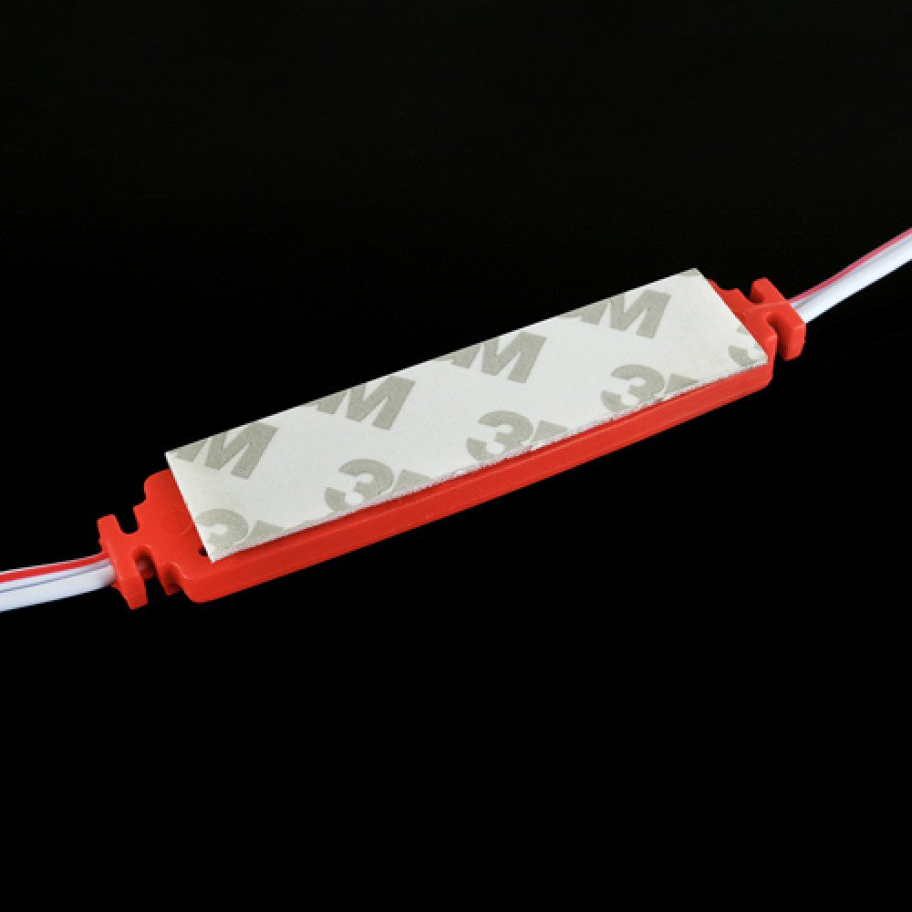 Світлодіодний модуль BRT XG191 5630-3 led W 1,5W RED, 12В, IP65 червоний з лінзою півсфера