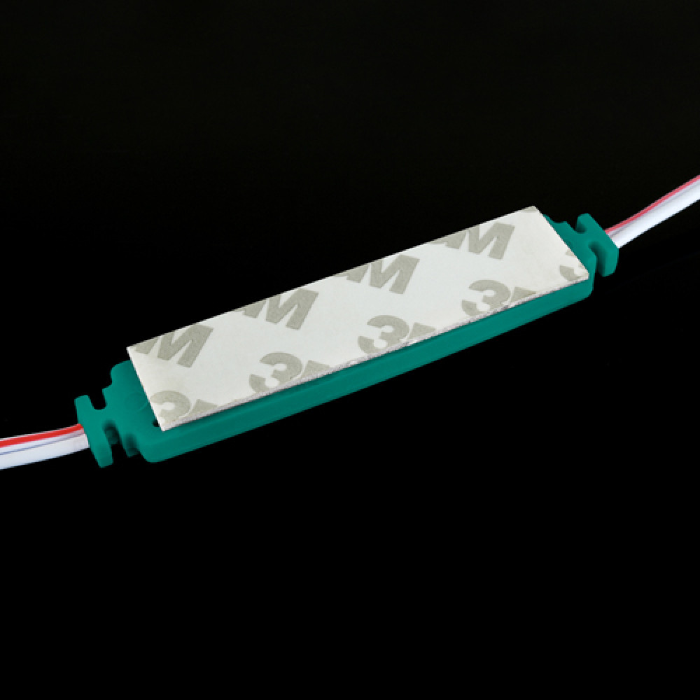 Світлодіодний модуль BRT XG193 5630-3 led W 1,5W GREEN, 12В, IP65 зелений з лінзою півсфера