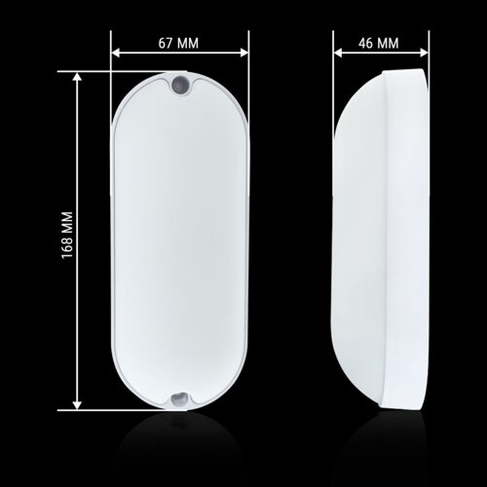 Світильник світлодіодний ЖКГ Biom MPL-О12-6 12Вт 6000К, овал