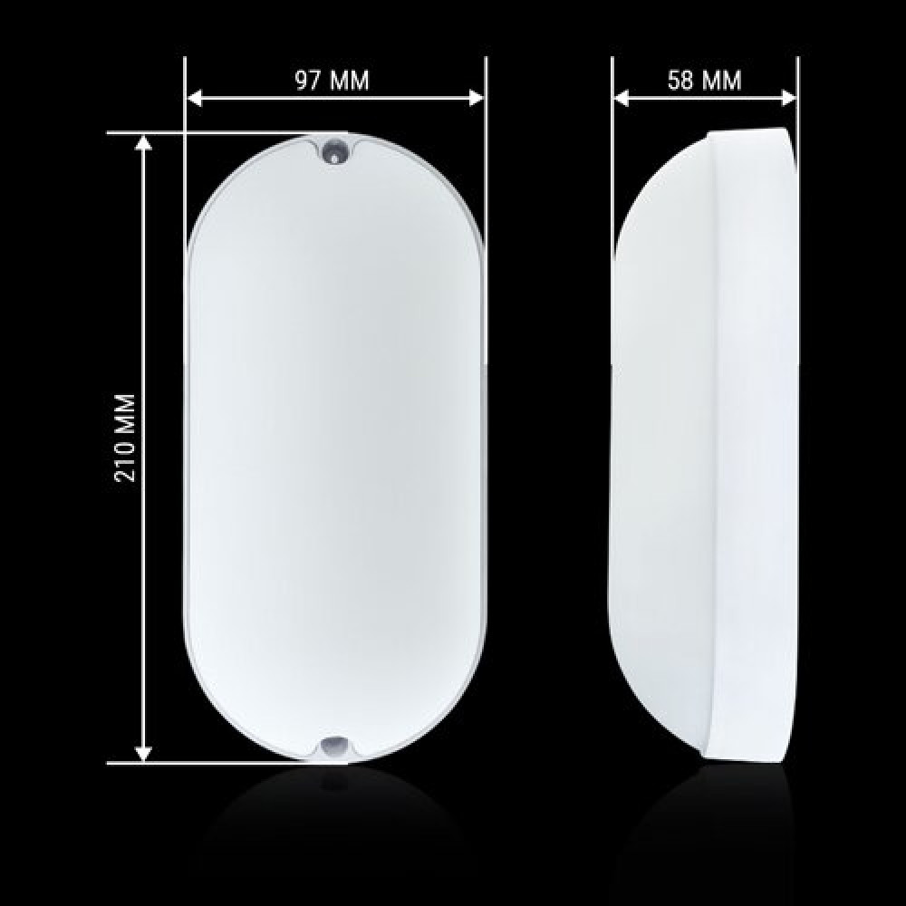 Світильник світлодіодний ЖКГ Biom MPL-О18-6 18Вт 6000К, овал