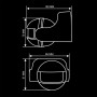 Інфрачервоний датчик руху BIOM IRM-04W max 1200Вт 180° , настінний білий