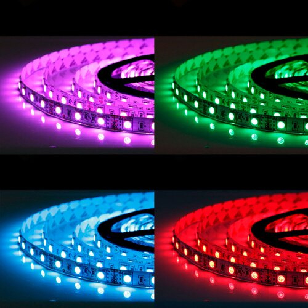 Світлодіодна стрічка OEM ST-12-5050-60-RGB-20, негерметична, 1м