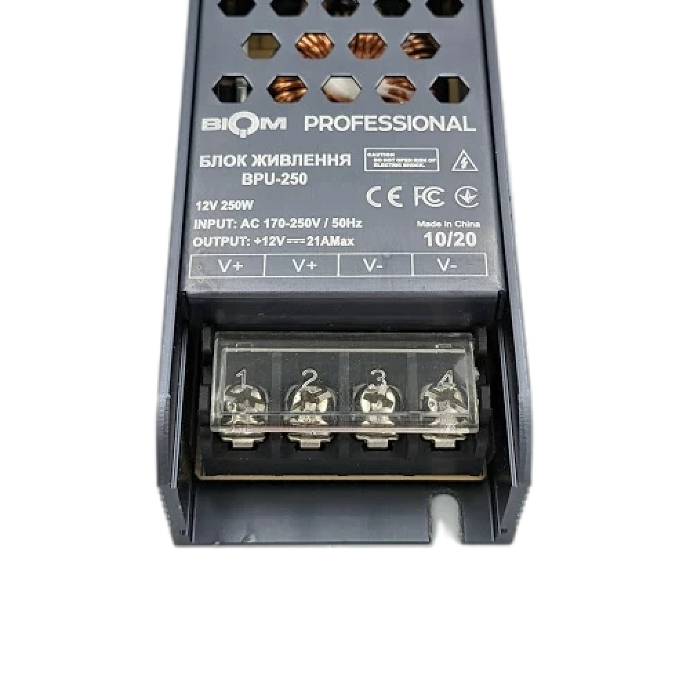 Блок живлення BIOM Professional DC12 250W BPU-250 21А