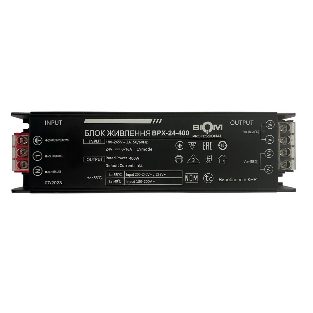 Блок живлення BIOM Professional DC24 400W BPX-24-400 16,6А