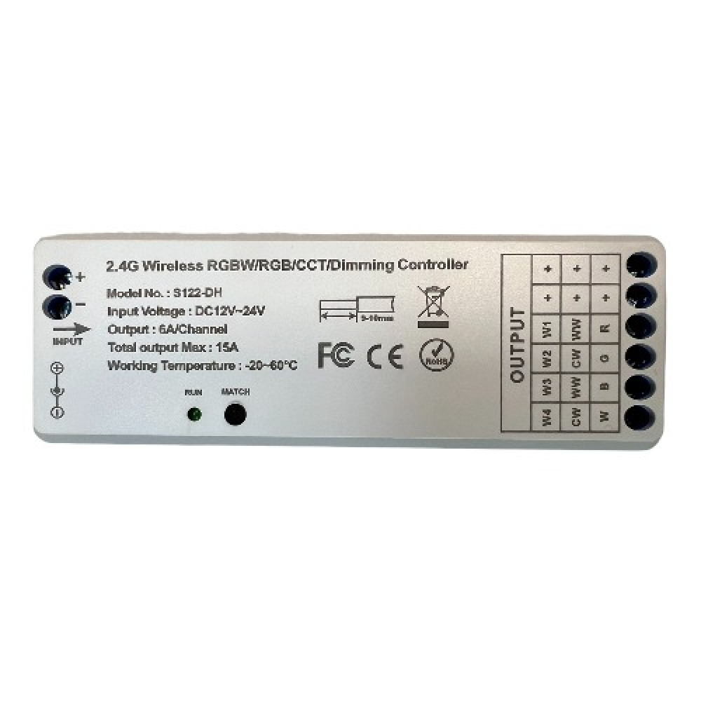 Контролер універсальний U-R-01-15A-2,4G (6A*4к) RGB/dim