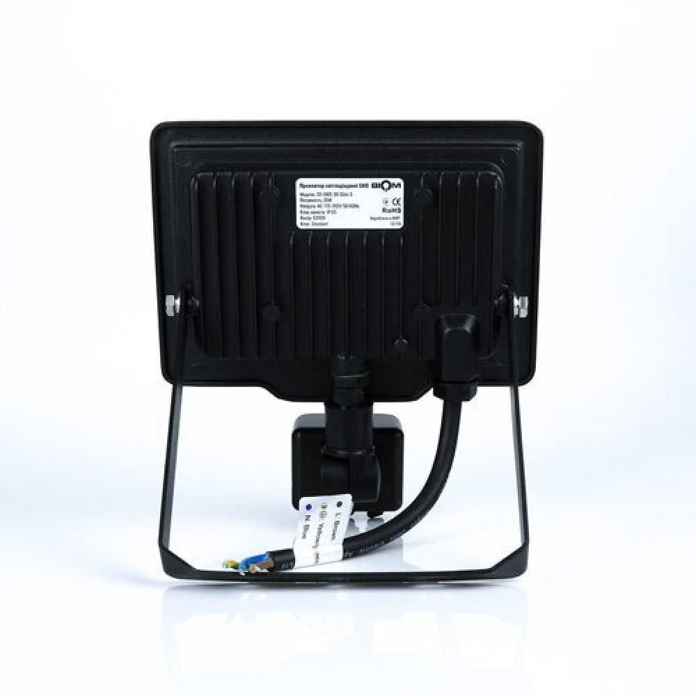 Світлодіодний прожектор BIOM 20W S5-SMD-20-Slim+Sensor 6200К 220V IP65