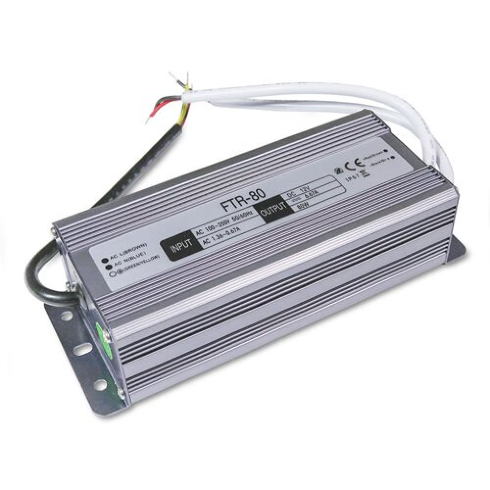 Блок живлення OEM DC12 80W 6.67А FTR-80-12 WP герметичний