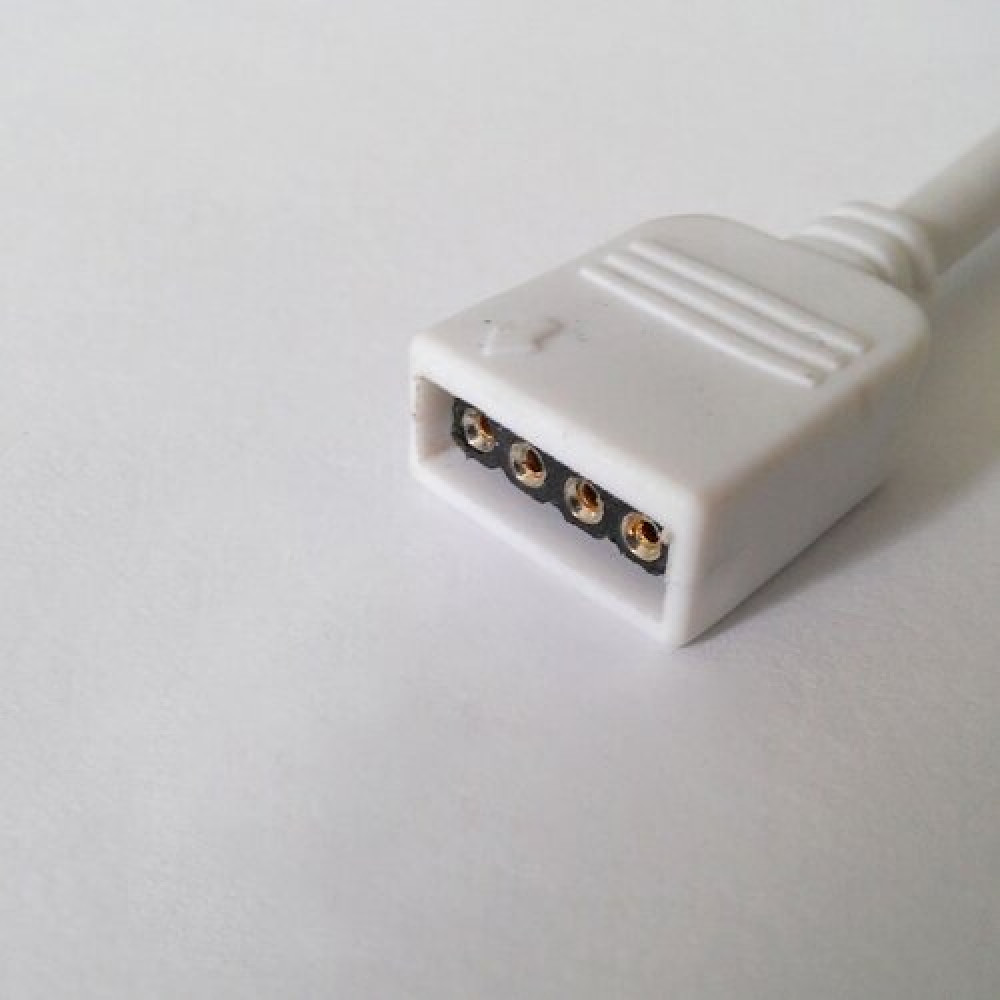Конектор для світлодіодних стрічок OEM SC-10-SWC- 10mm RGB joint joint-F wire (затискач-дріт-затискач папа)