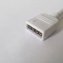Конектор для світлодіодних стрічок OEM SC-10-SWC- 10mm RGB joint joint-F wire (затискач-дріт-затискач папа)