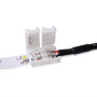 Коннектор для светодиодных лент OEM №13 8мм зажим - mini Jack "мама" через провод, 15см