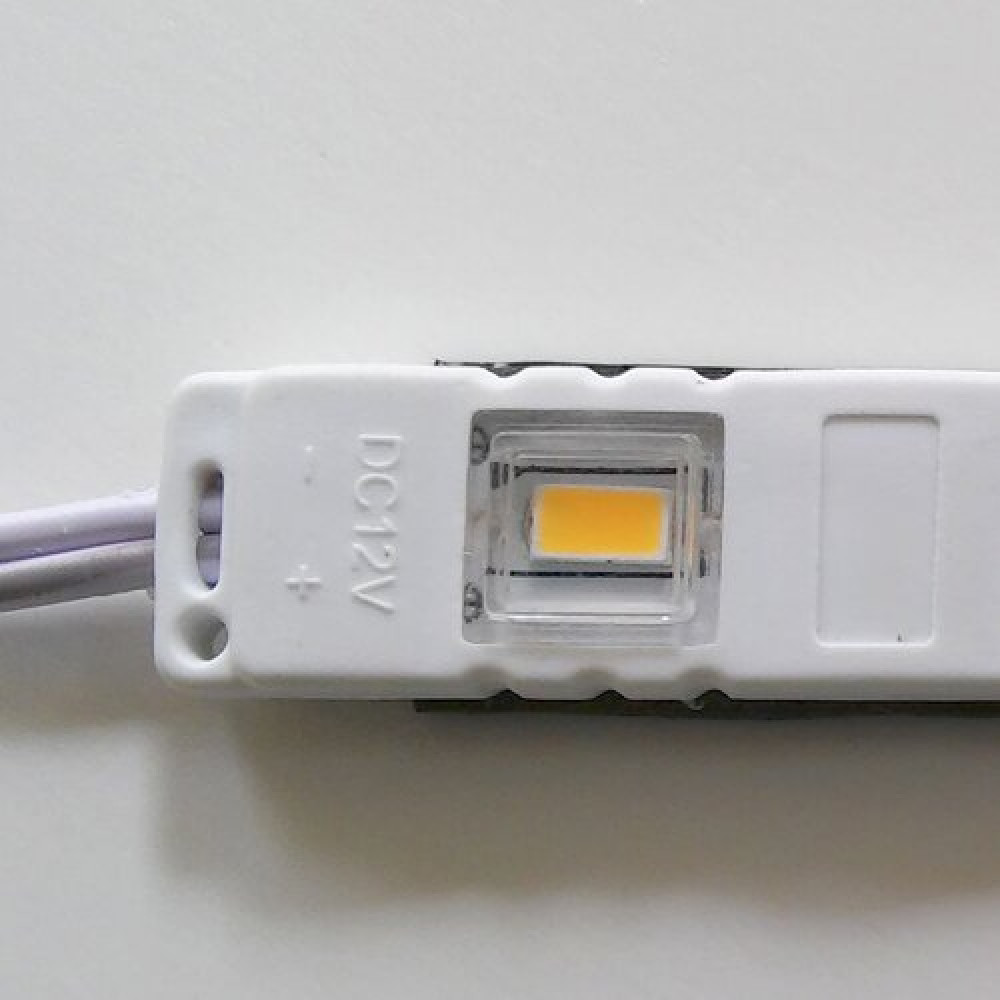 Світлодіодний модуль BRT M2 5630-3 led W 0,72W 6500K, 12В, IP65 білий закритий з лінзою