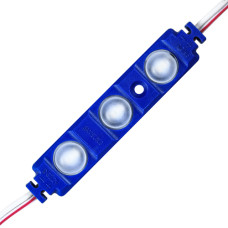 Світлодіодний модуль BRT XG192 5630-3 led W 1,5W BLUE, 12В, IP65 синій з лінзою півсфера