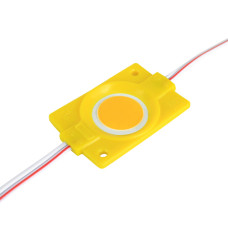 Світлодіодний модуль BRT COB 2.4W круглый YELLOW, 12В, IP65 жовтий