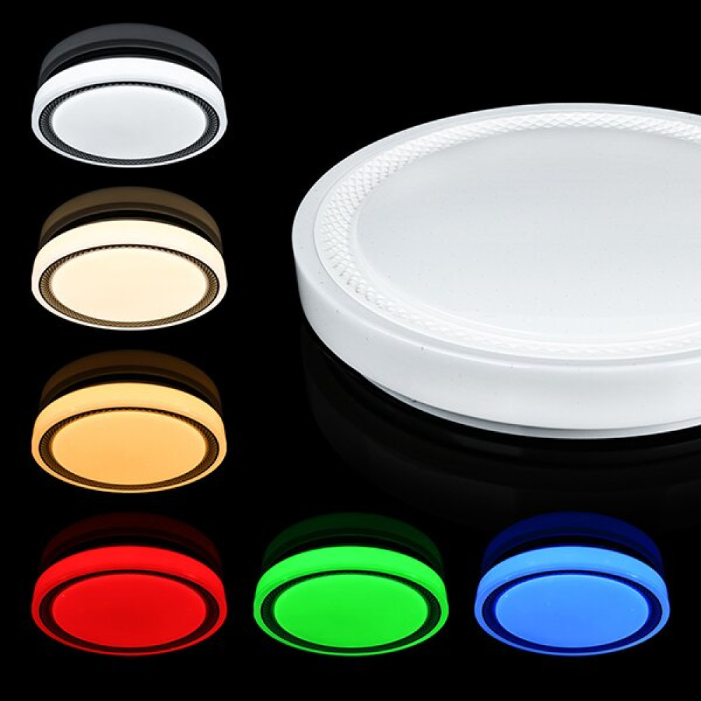 Світильник світлодіодний з пультом SMART SML-R19-80-RGB 3000-6000K 80Вт+16Вт RGB+APP