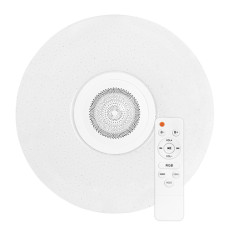 Світильник світлодіодний Biom SMART SML-R26-50-M-RGB 3000-6000K+ RGB 50Вт з д/к музичний BT APP