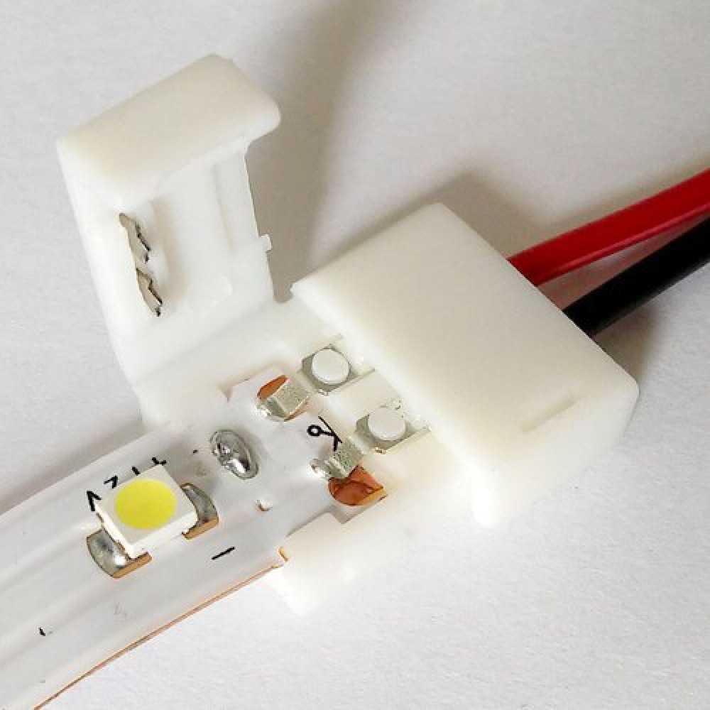 Конектор для світлодіодних стрічок OEM SC-04-SW-8-2 8mm joint wire (зажим-провод)
