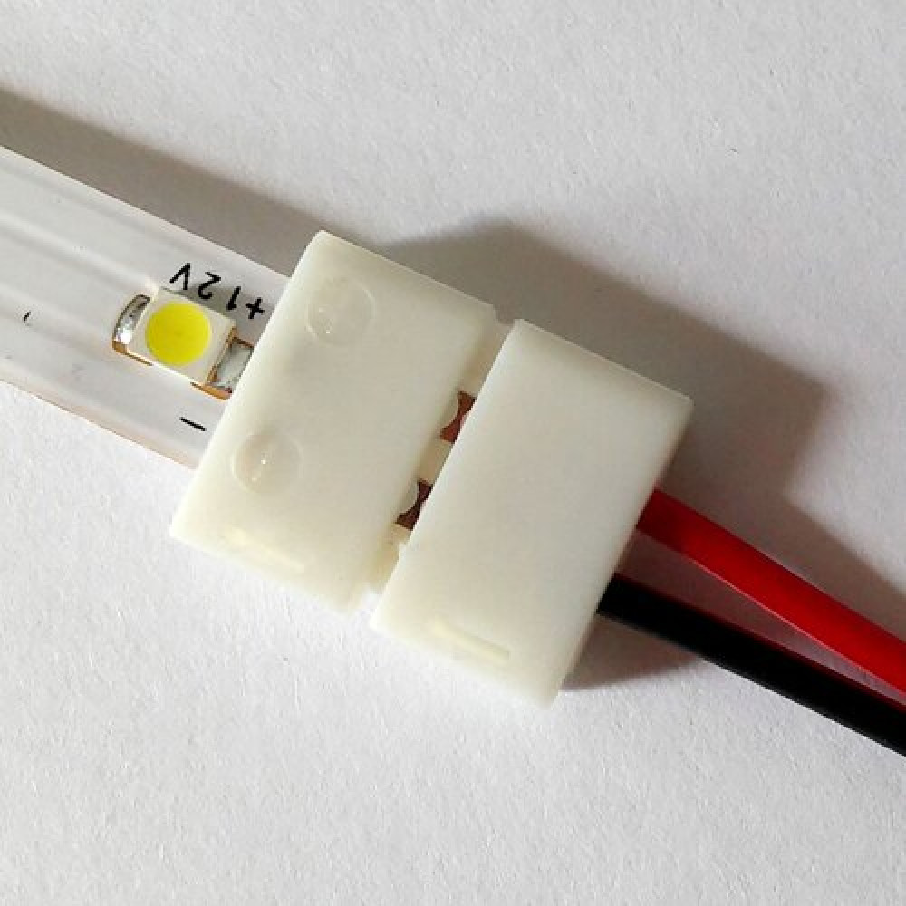 Конектор для світлодіодних стрічок OEM SC-04-SW-8-2 8mm joint wire (зажим-провод)