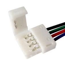 Конектор для світлодіодних стрічок OEM SC-08-SW-10-4 10mm RGB joint wire (дріт-затискач)