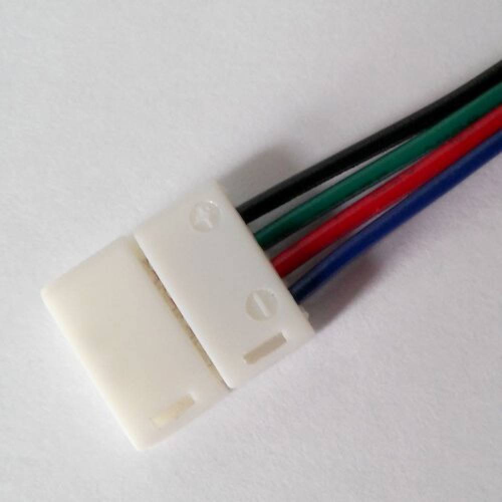 Конектор для світлодіодних стрічок OEM SC-08-SW-10-4 10mm RGB joint wire (дріт-затискач)